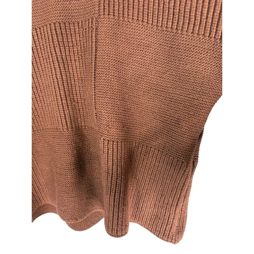 STAUD Benny Ribbed Turtleneck Sweater Pullover Cozy Quiet Luxury Old Money M